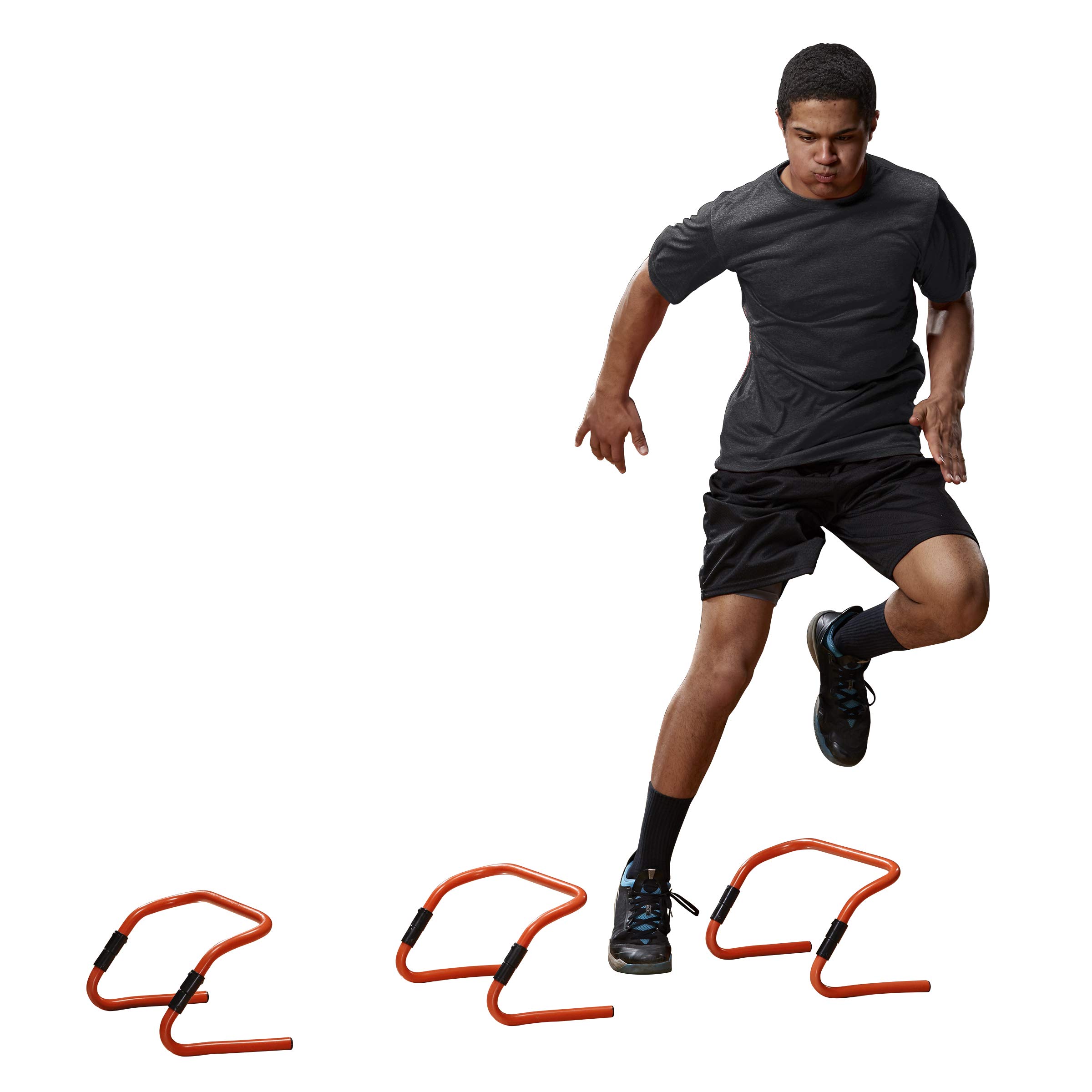 Champro Juego de 5 obstáculos de Velocidad Plegables, Hombres, Naranja, 6"-12"