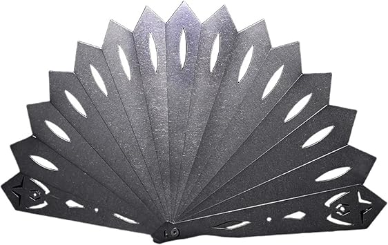 Folding Fan Stainless Steel Chinese Fun Comic-Style Heavy-Duty Martial Arts Fan 9.21" EDC Fan