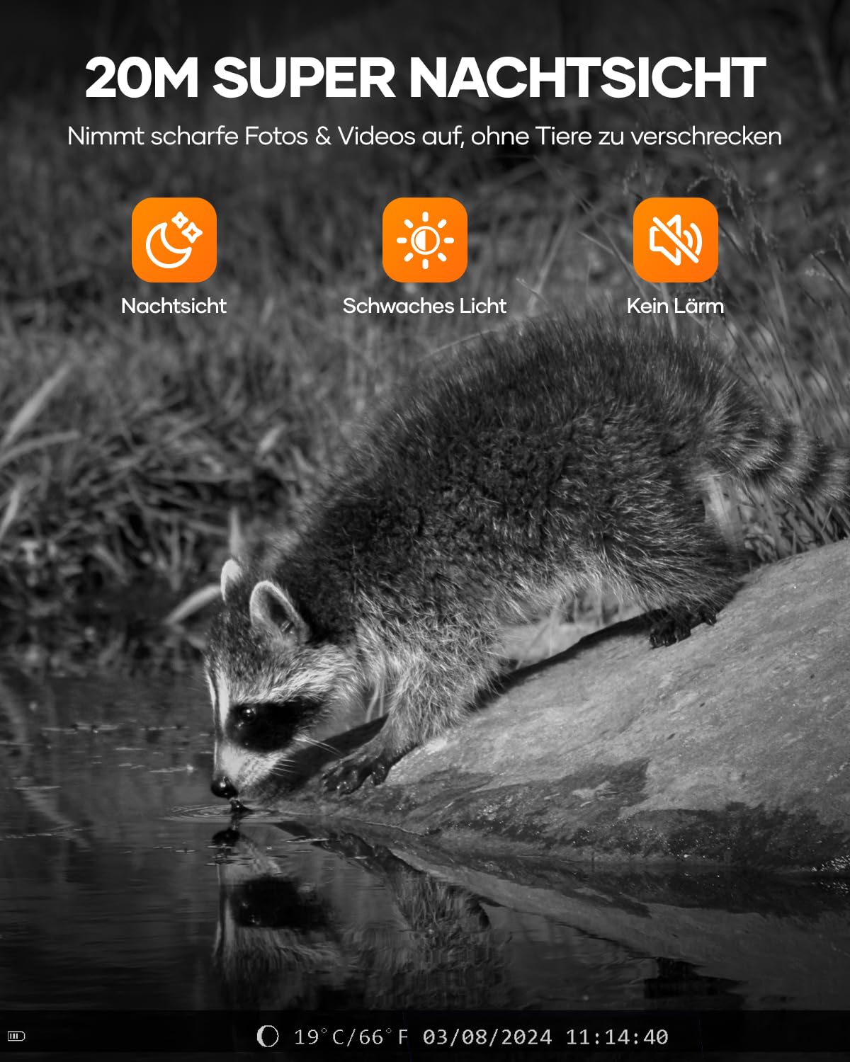 Assark Wildkamera mit Handyübertragungs-App,WLAN Solar Wildtierkamera mit Nachtsicht Bewegungsmelder,48MP 30fps Wiederaufladbare 2000mAh Lithium-Batterie, 0,2S Auslöser, IP66 Wasserdicht