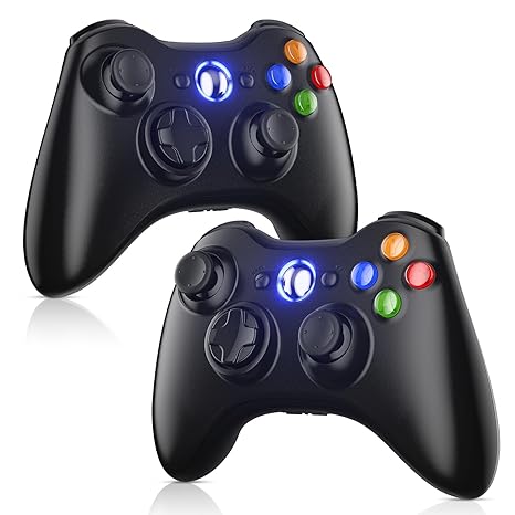 Nacon Celebrates Xbox 360's 20th Anniversary with Special Controller! 7 71Yz2pekCOL. SX466 Gamrombo 2 Pack Replacement for Xbox 360 Controller, Wireless Controllers Gamepad Upgraded Joystick Compatible with 360 & Slim, Windows 11/10/8/7 PC Controller