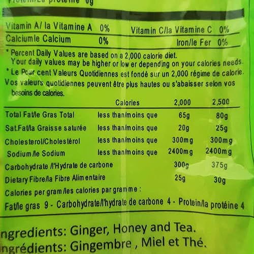 Miniatura 5 de Honsei Té instantáneo de miel y jengibre (60 bolsitas) 18G0.63oz- 2 paquetes