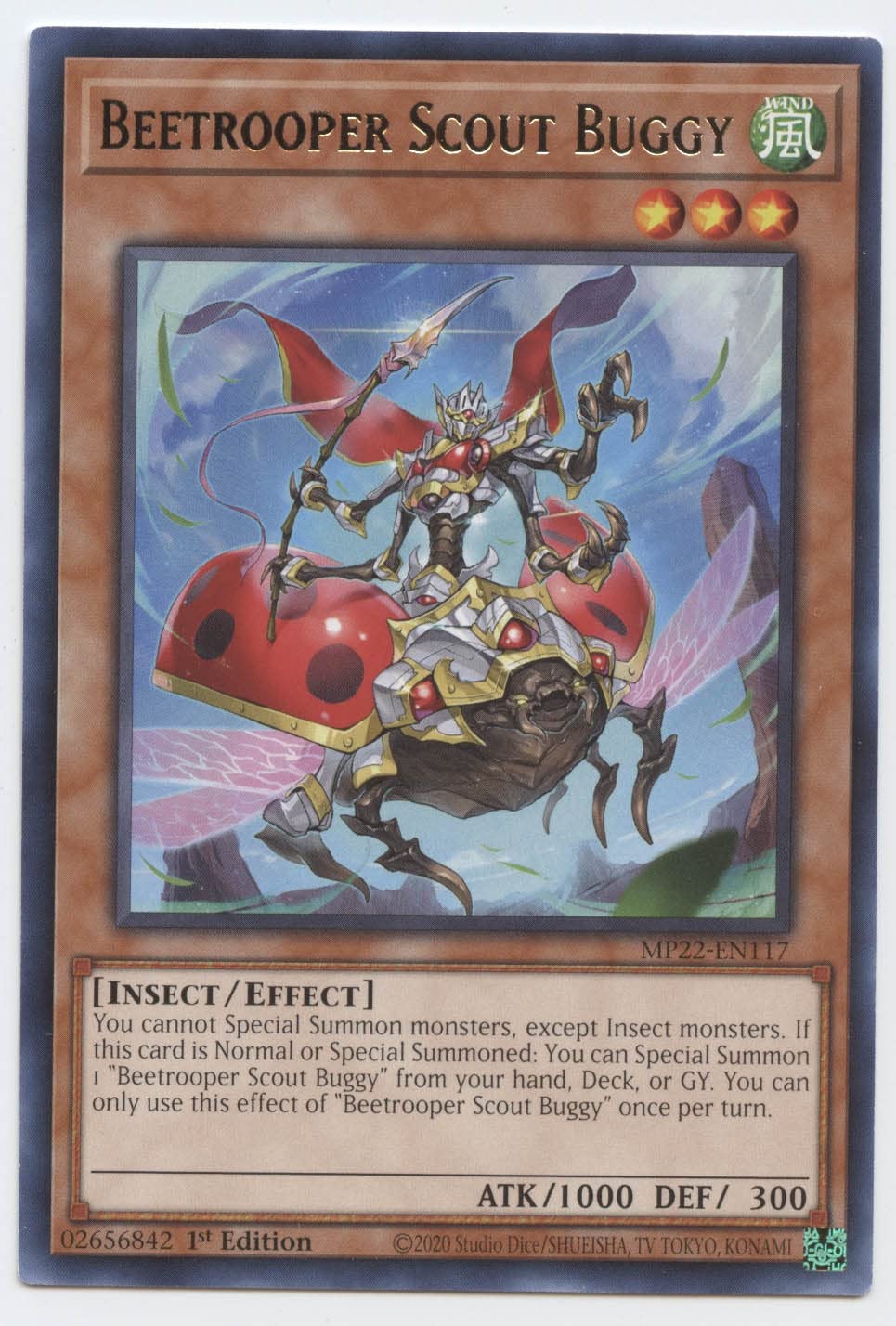 Yu-Gi-Oh! Beetrooper Scout Buggy - MP22-EN117 - Rare