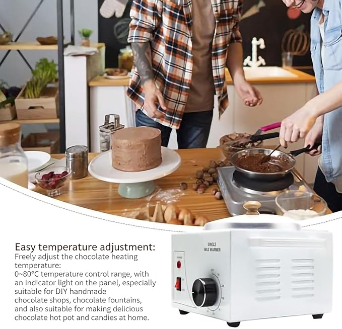 Fuente de Chocolate Eléctrica 600ml Control de Temperatura Ajustable miniatura 4