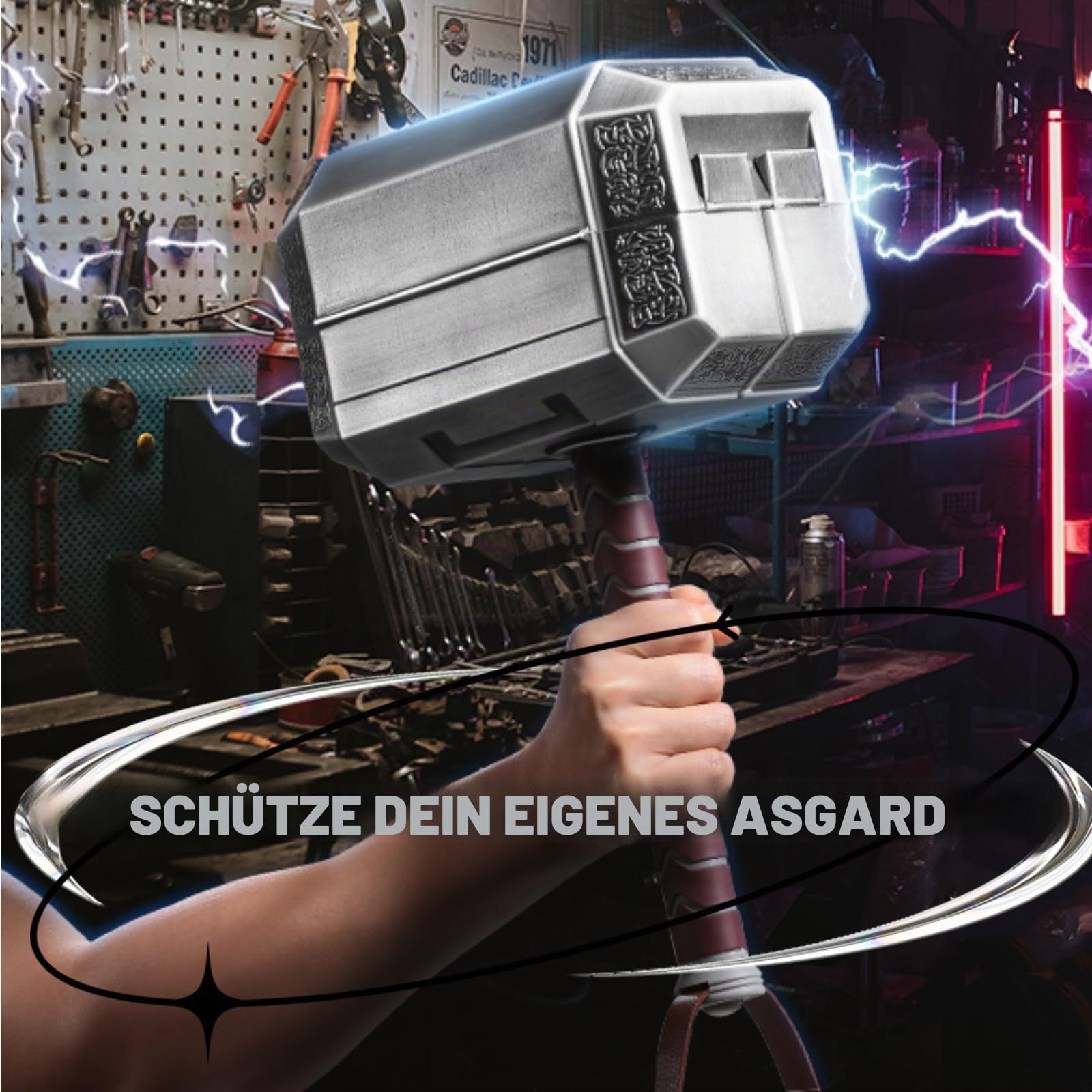 Thor Hammer Werkzeugkasten Haushalt Werkzeug Kit Set Home Repair Tool Marvel Geschenk
