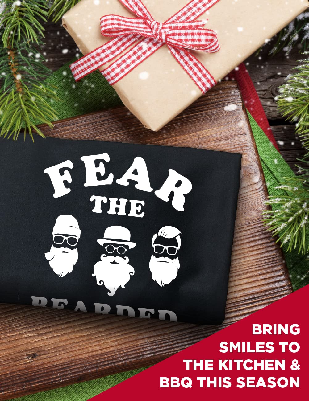 ApronMen Fear The Bearded Chef - Delantal para barbacoa