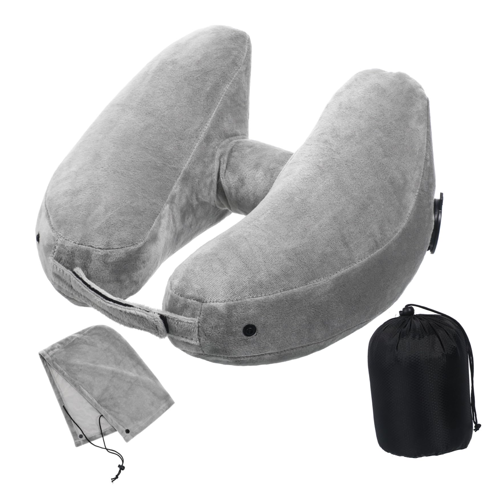 Oreiller cervical de voyage et ensemble coussin ergonomique pour avion et voiture