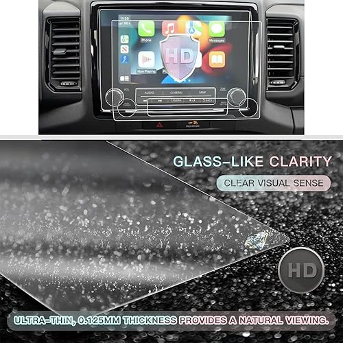 Miniatura 5 de CDEFG - Protector de pantalla mejorado para camioneta Frontier 2022 2023, protector de pantalla táctil de 8 pulgadas, láminas de navegación,