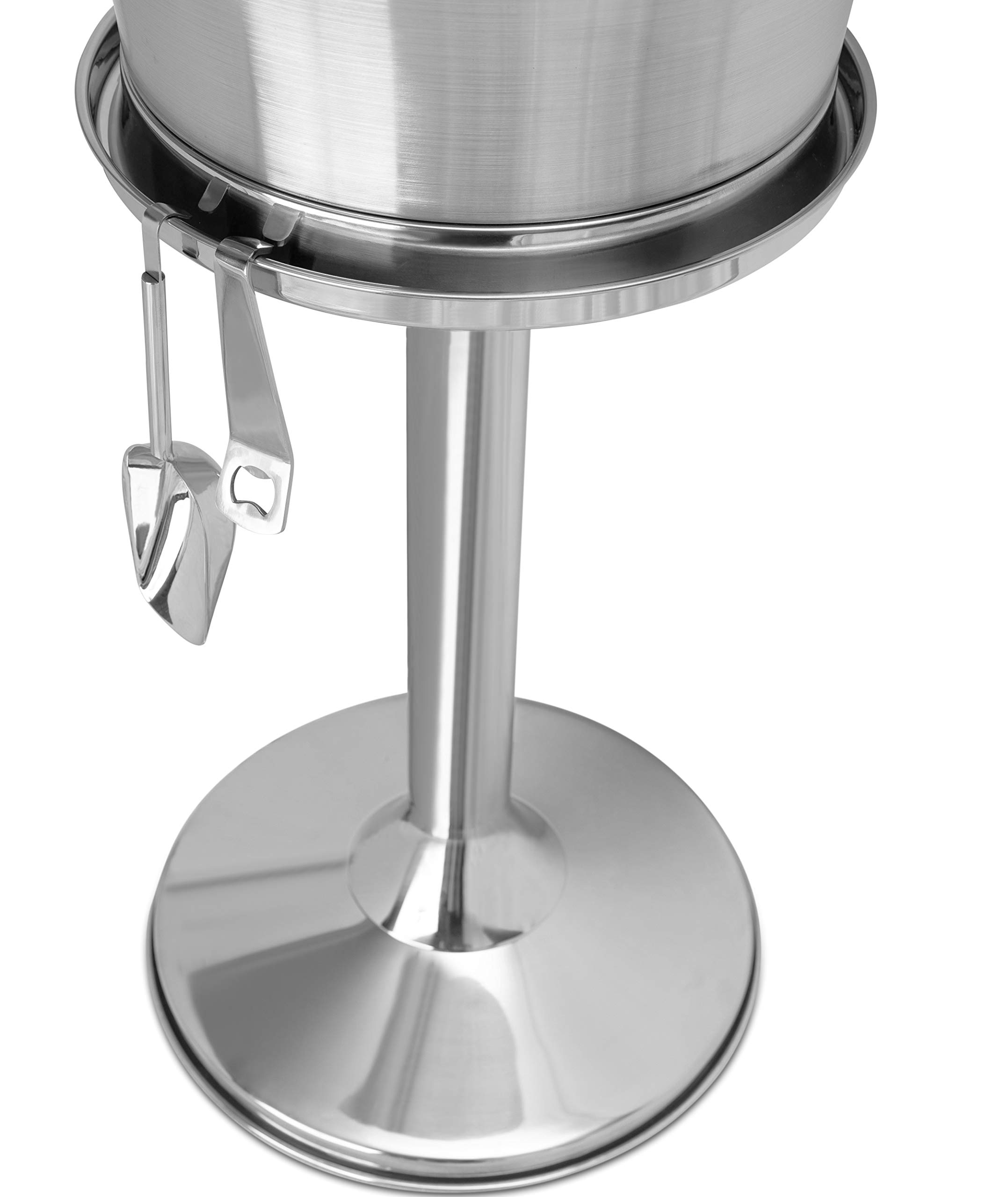 BirdRock Home Metal Beverage Tub with Stand, Scoop and Bottle Opener