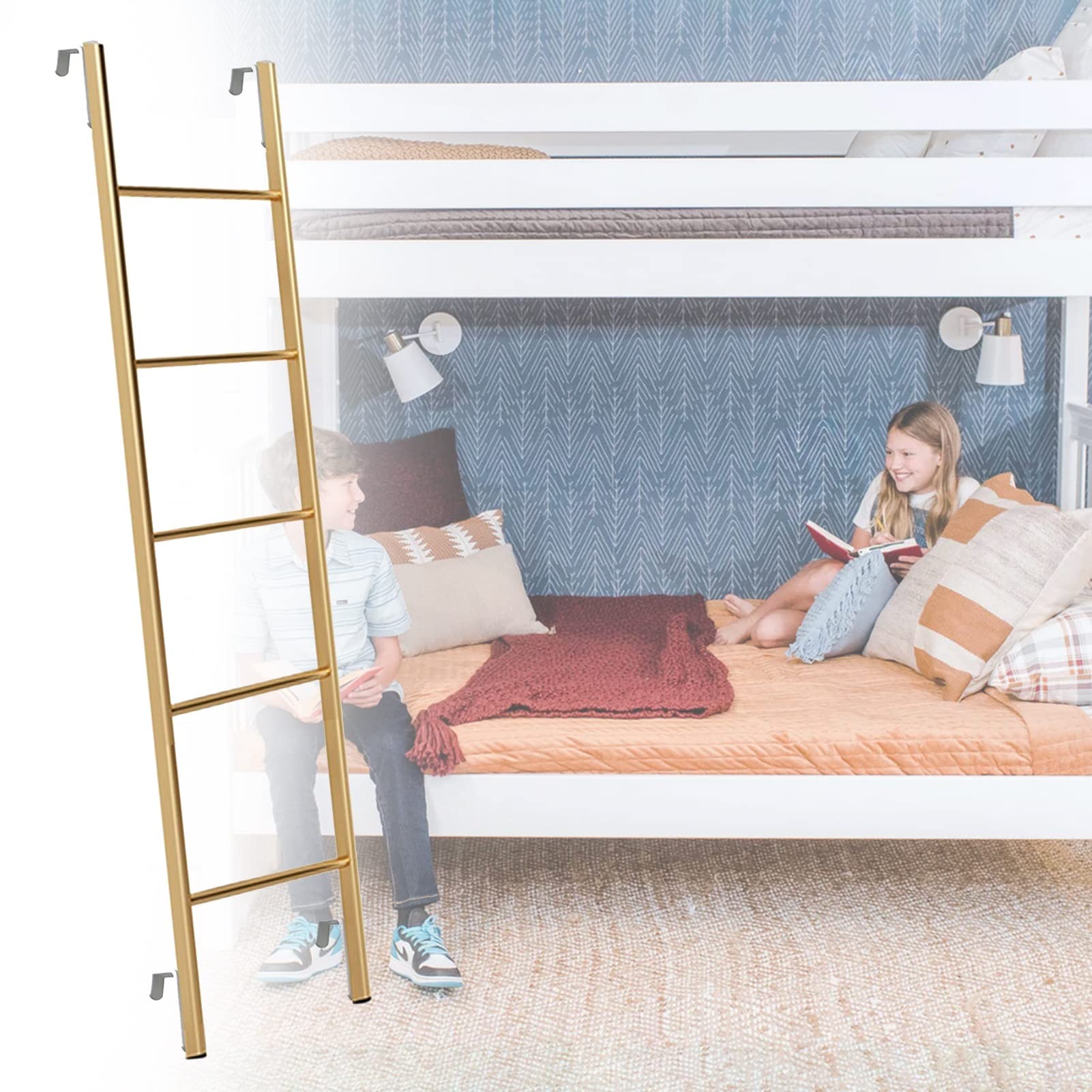 Escalera de cama para litera de RV en viajes de remolque familiar de 140 cm