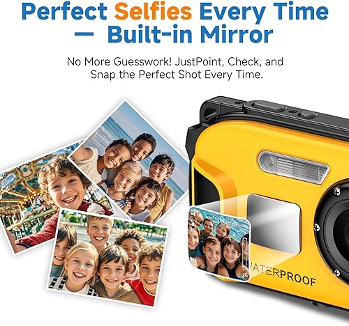 Miniatura 5 de Cámara digital flotante submarina – Cámara impermeable de cuerpo desnudo HD de 48MP, sin estuche necesario para diversión bajo el agua y recuerdos