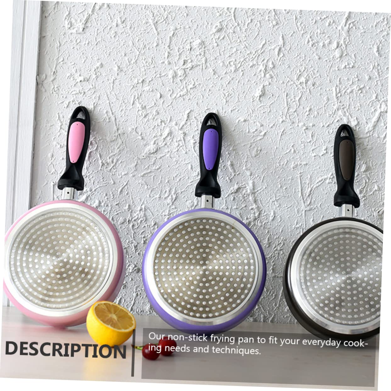 Mikinona Antihaftepfanne für Küche und Esszimmer für Induktions und Gasherde aus Aluminiumlegierung Rosa Antihaftpfanne 16cm Stabile Langlebigkeit Universalpfanne