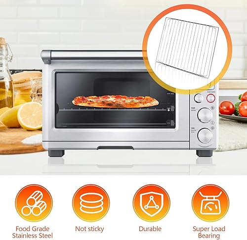 Miniatura 3 de Estante de horno de acero inoxidable para horno inteligente Breville BOV800XL, Plus BOV810BSS, Pro BOV845BSS. SP0002651, reemplazos de estantes para