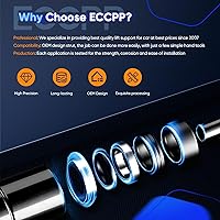 Vista 5 de ECCPP - Juego de 2 amortiguadores de gas para campana delantera para Pontiac GTO 2004 – 2006, compatible con Pontiac GTO Strut 2004 – 2006