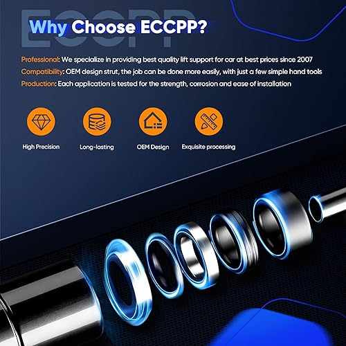 Miniatura 5 de ECCPP Soporte de elevación para capó de repuesto para BMW 323i para BMW 328i para BMW 328i xDrive para BMW 328xi para BMW 330i para BMW 335d para