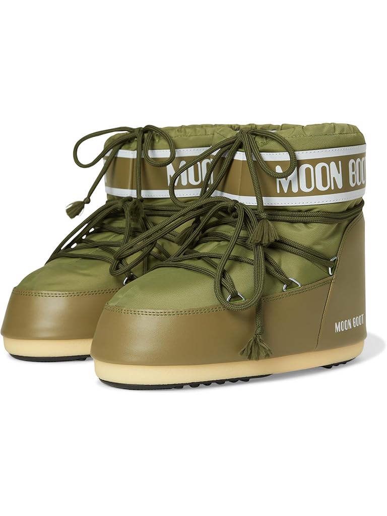 Khaki MOON BOOT Icon Low Nylon