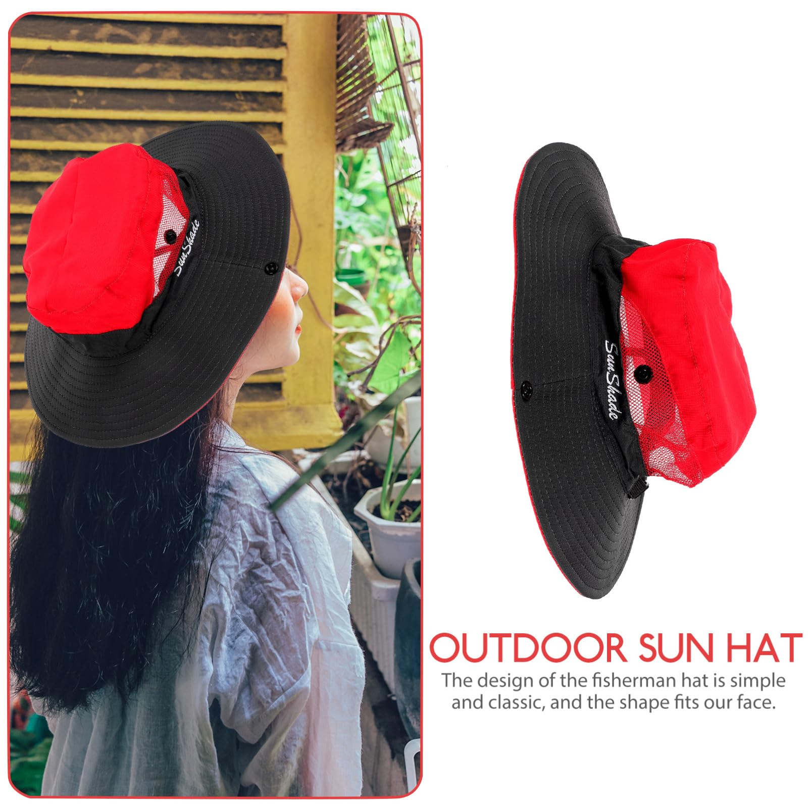 VALICLUD 3pcs Summer Sun Hat Fashion Fisherman Style Bucket Hat for Outdoor Activities