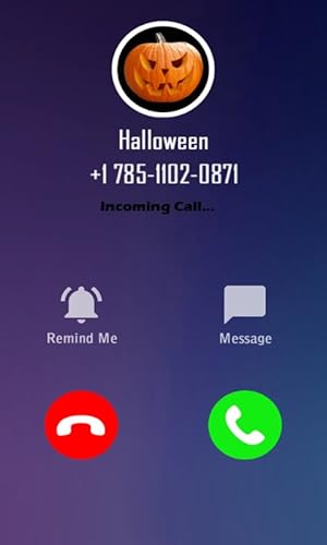 Fake call scary halloween