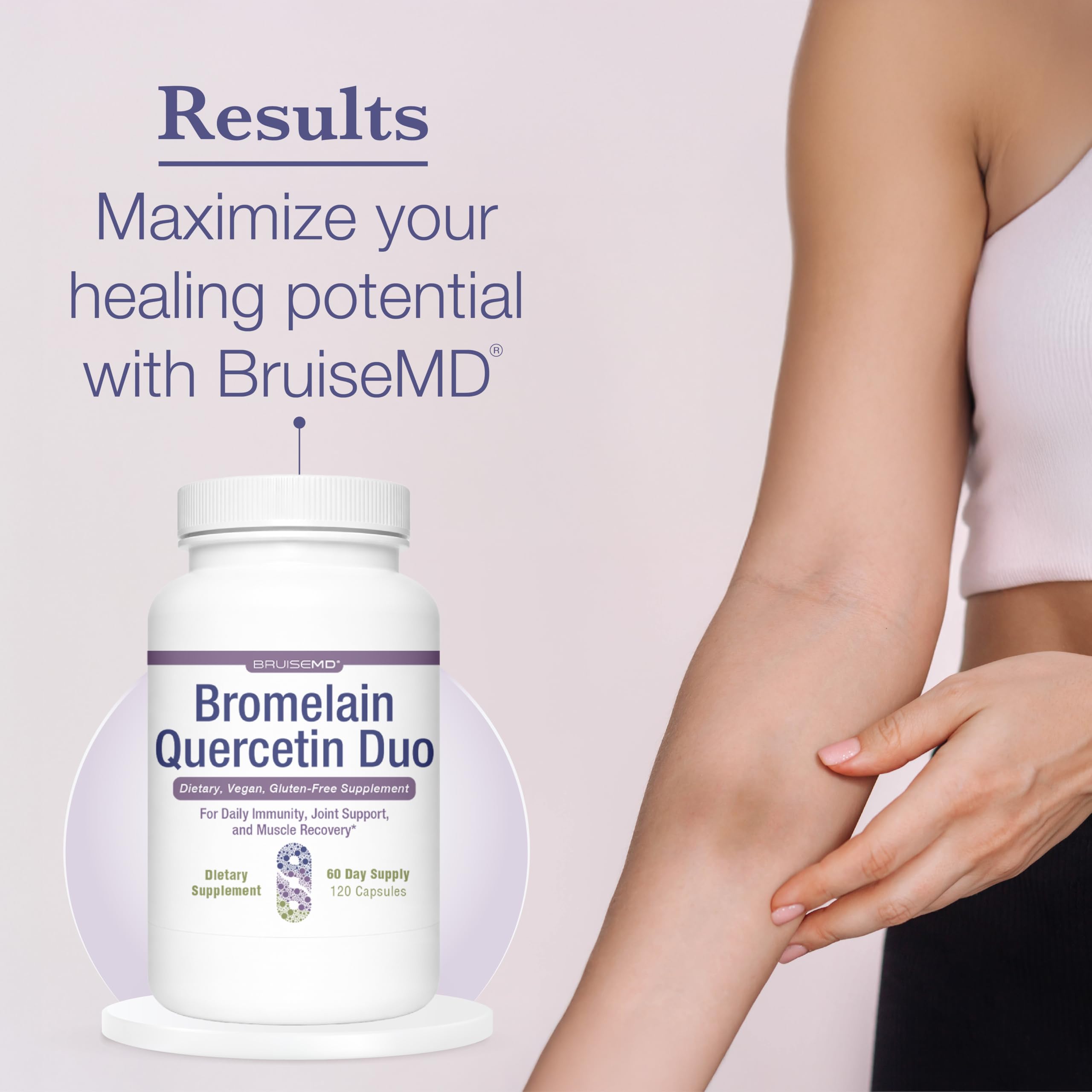 Bromelain 500 mg + Quercetin 500 mg Supplement, 60-Day Supply — Amazon image 8