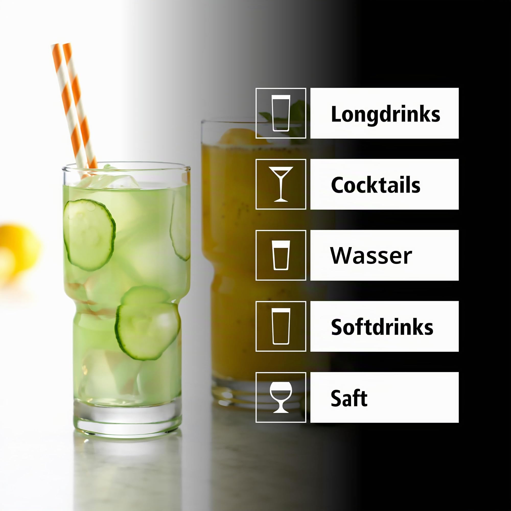 Libbey Trinkglas NEWTON 12er Set stapelbar