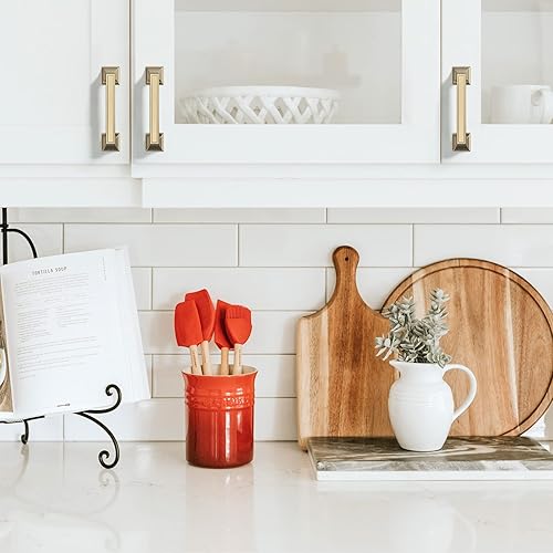 Miniatura 9 de Asidrama Paquete de 10 manijas de gabinete de cocina color negro mate de 3 pulgadas (2.992 in), tiradores de gabinete, accesorios de gabinete de