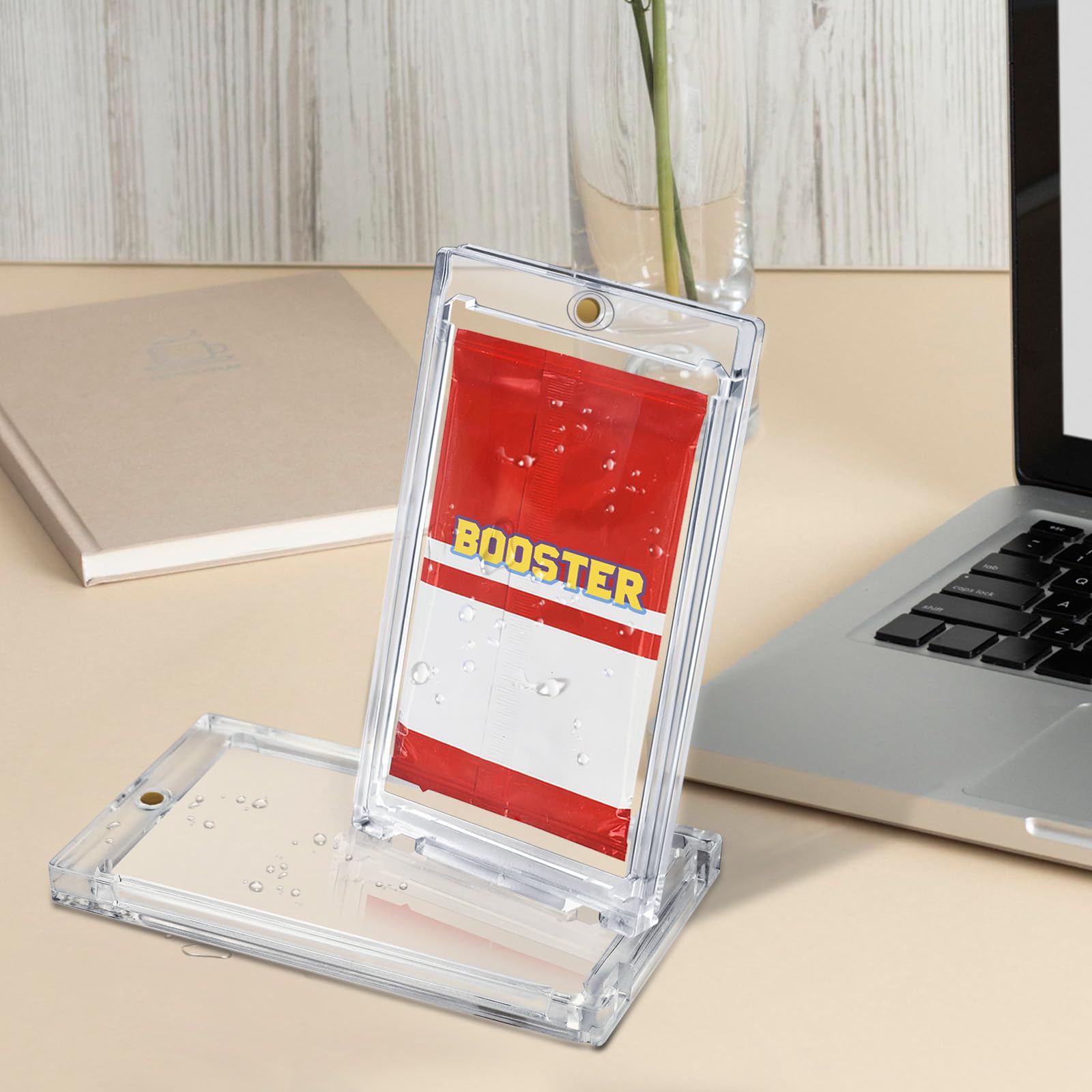 DEDC Confezione da 30 buste protettive per carte di credito One Touch, con supporto magnetico UV