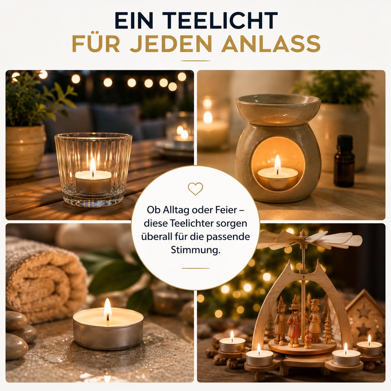 M.Professional Teelichter 8 Stunden Brenndauer 200er 400er 600er 800er 1000er Pack Gastronomie Kerzen Teelicht (1000)