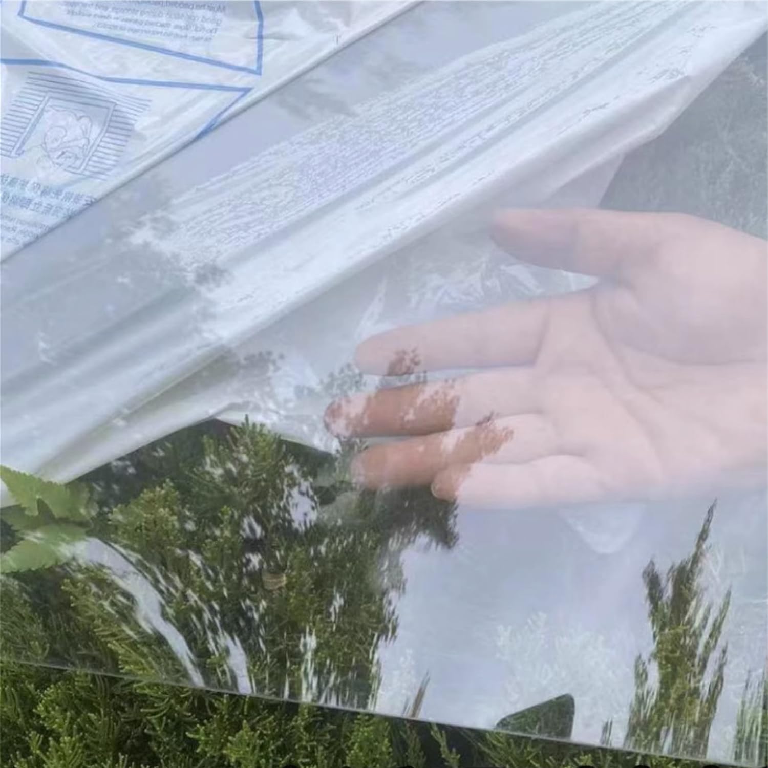 Paneles de policarbonato para Invernadero, láminas de Techo acrílicas Transparentes de 2 mm, Cubierta de plástico Impermeable para jardín, cobertizo y hogar (1 m x 9 m)