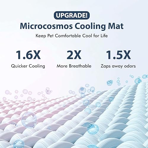 Miniatura 3 de MICROCOSMOS - Tapete refrescante para el verano y para dormir, absorción de agua, materiales seguros, fácil de llevar y limpiar Mantén frescos a