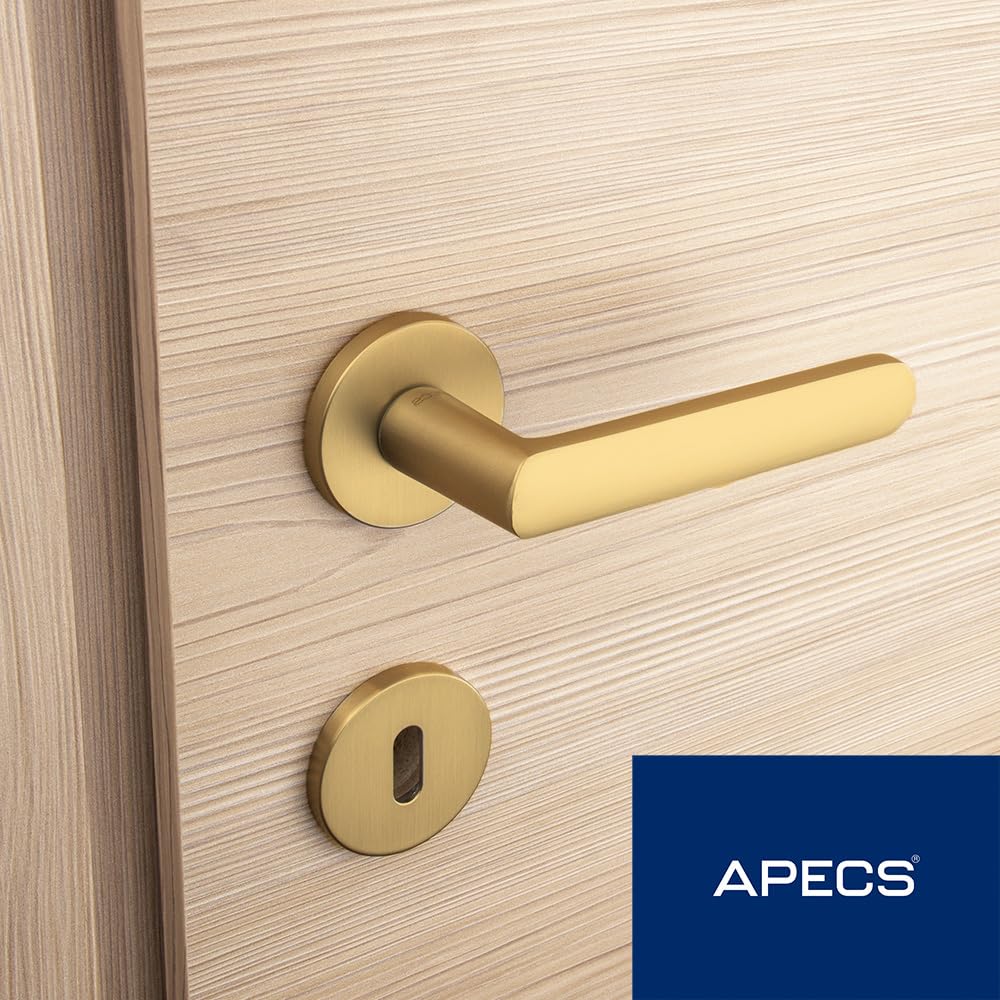 APECS - Tirador de puerta interior, color dorado mate