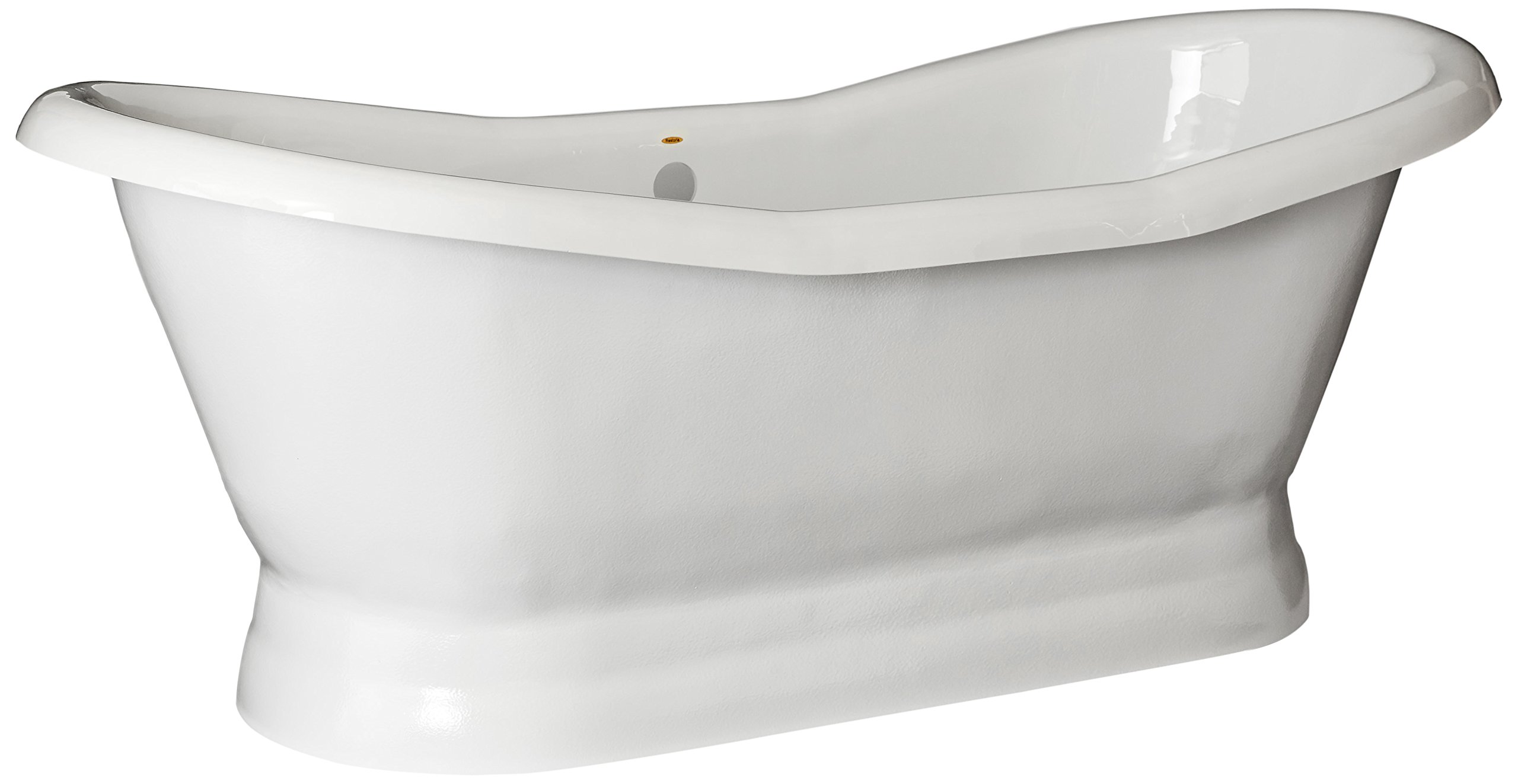 The Empress Bathtub White Pedestal Base 7" Mount Drillings