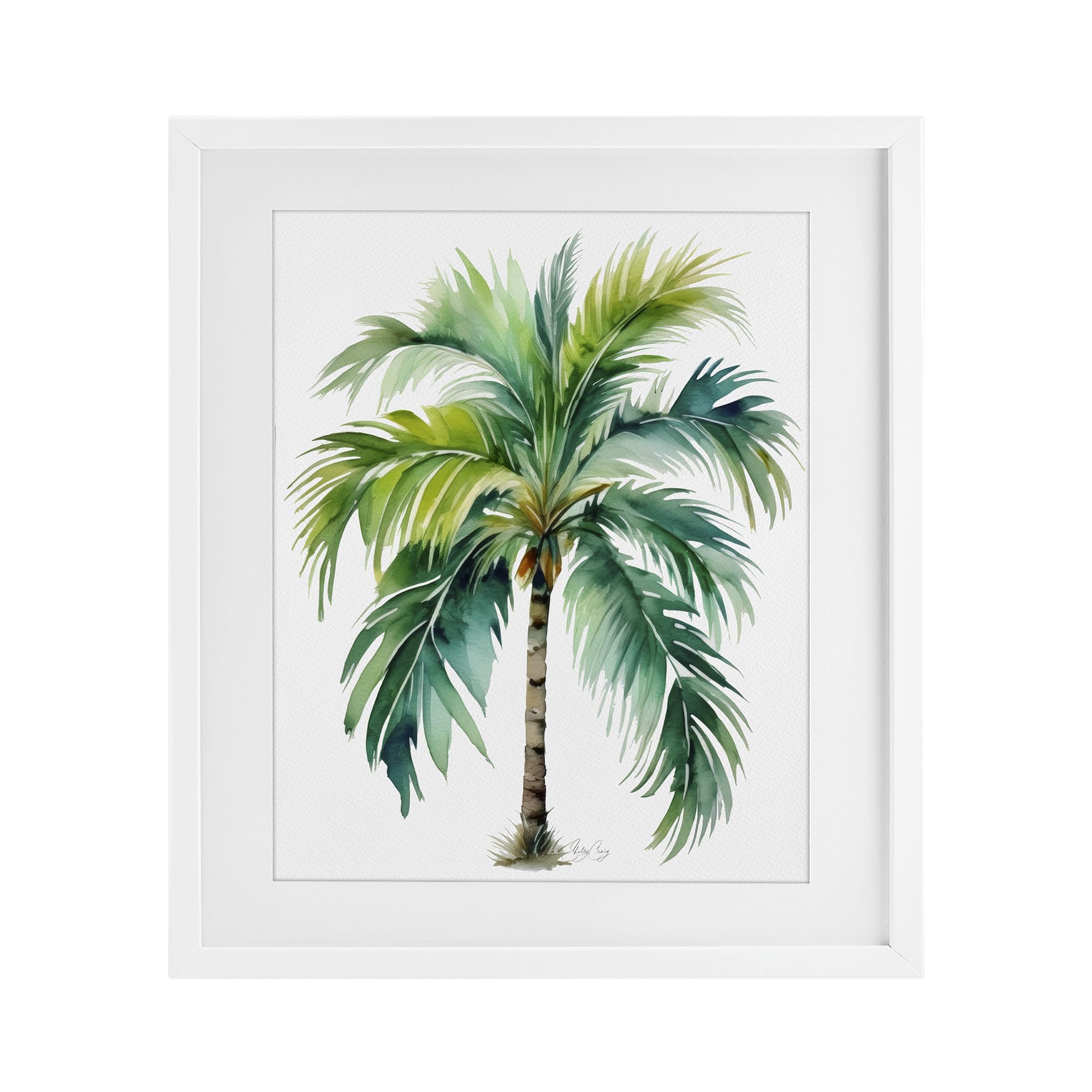 'Lagoon Majesty Palm'| Framed Print Under Glass