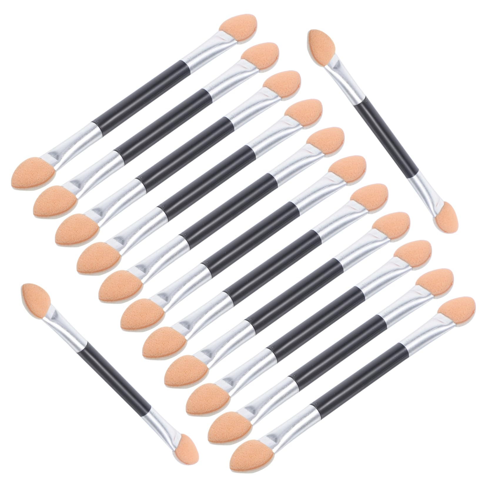 Healeved Professional Makeup Sponge Sticks 24 Count Dual Sided for Eyeshadow Eye Shadow Applicator Makeup Eyeshadow Brush Random