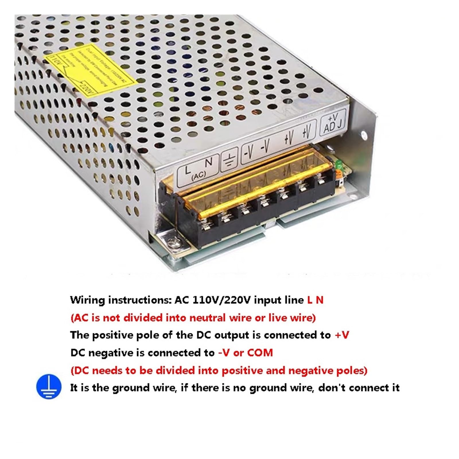 Alimentatore switching, DC 5V 12V 24V 36V 48V Alimentatore a commutazione 2A 3A 4A 5A 8A 10A 15A 20A 30A 40A 50A Trasformatore di potenza Adattatore for illuminazione a LED,per strisce LED, CCTV, sta