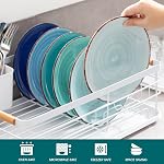 Vancasso Bonita Assiette de Salade Bleue 6, 7.5 Plaque de dîner en céramique de pouce, lave-vaisselle et micro-ondes Safe. ► Plaques de dîner peintes à la main avec un look rustique, parfait pour dessert, salade, fruits ou snack, couleur fraîche(18.8 * 18.8 * 2.2cm)