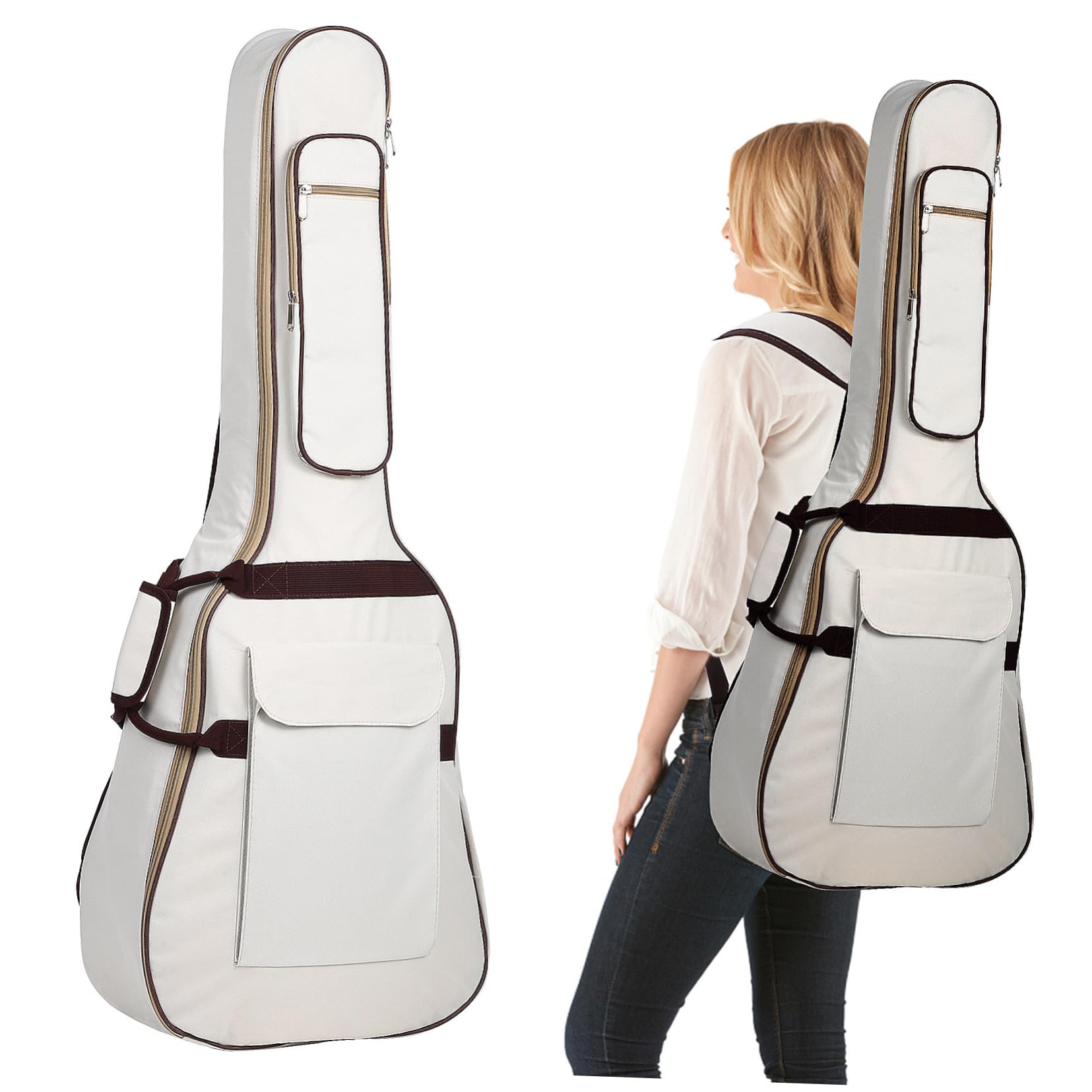 Toyvian Instrument Bag Guitar Holder Bag Portable Guitar Case Handle Padded Storage for Accessories Electric/acoustic