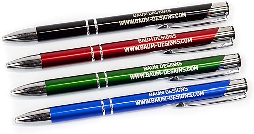 Miniatura 3 de Bulk Personalized Pens Custom Engraved Ballpoint Pens (6 Pens, Blue)