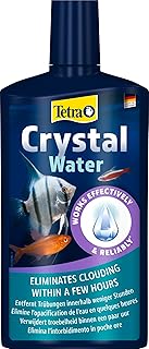 Tetra CrystalWater - Wasserklärer gegen Trübungen für kristallklares Wasser im Aquarium, bindet Schwebepartikel, 500 ml Flasche