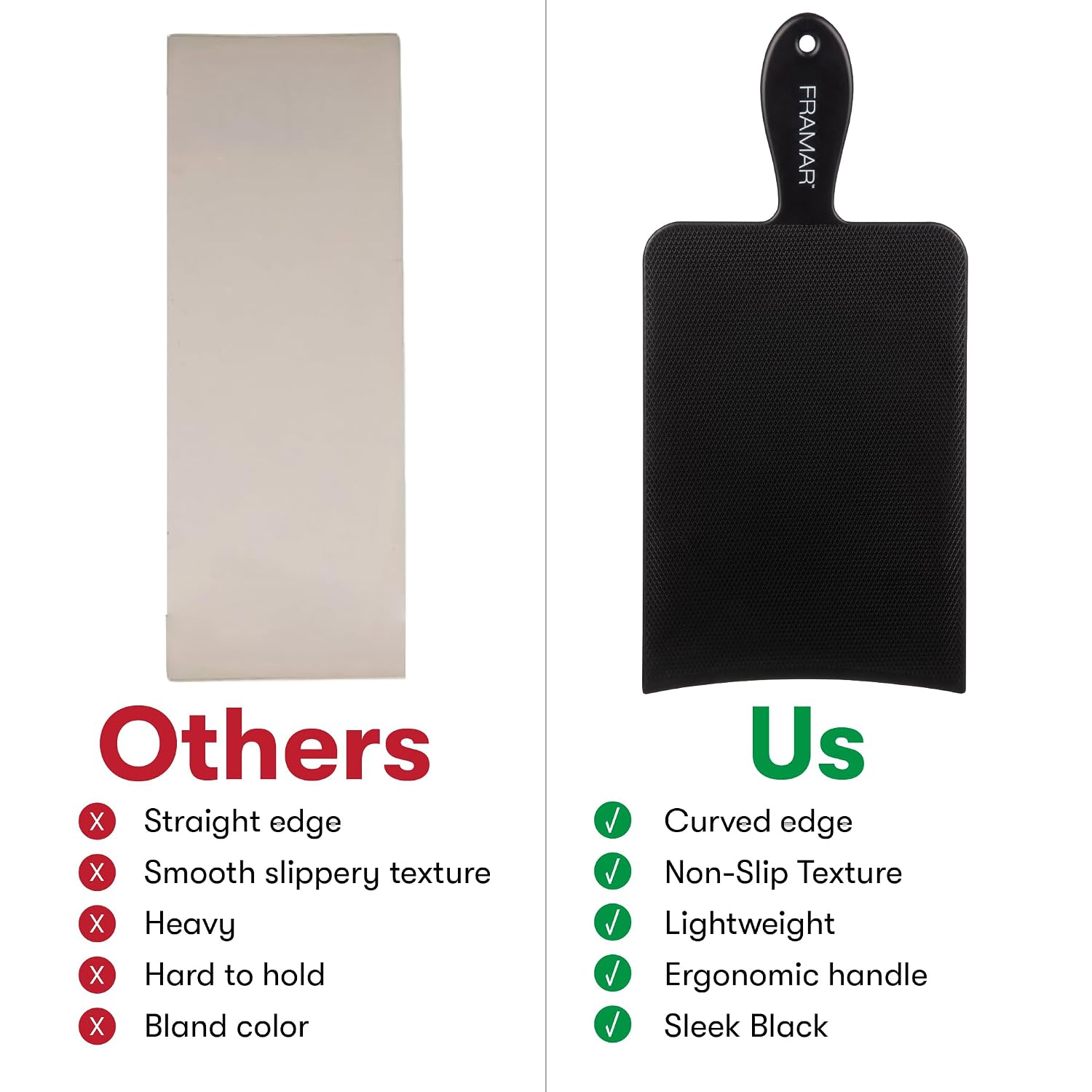 FRAMAR Extra Large Balayage Board, Extra Large Surface For Highlights | Highlighting Board, Foil Board, Hair Salon Supplies, Textured Surface For Enhanced Precision, Black