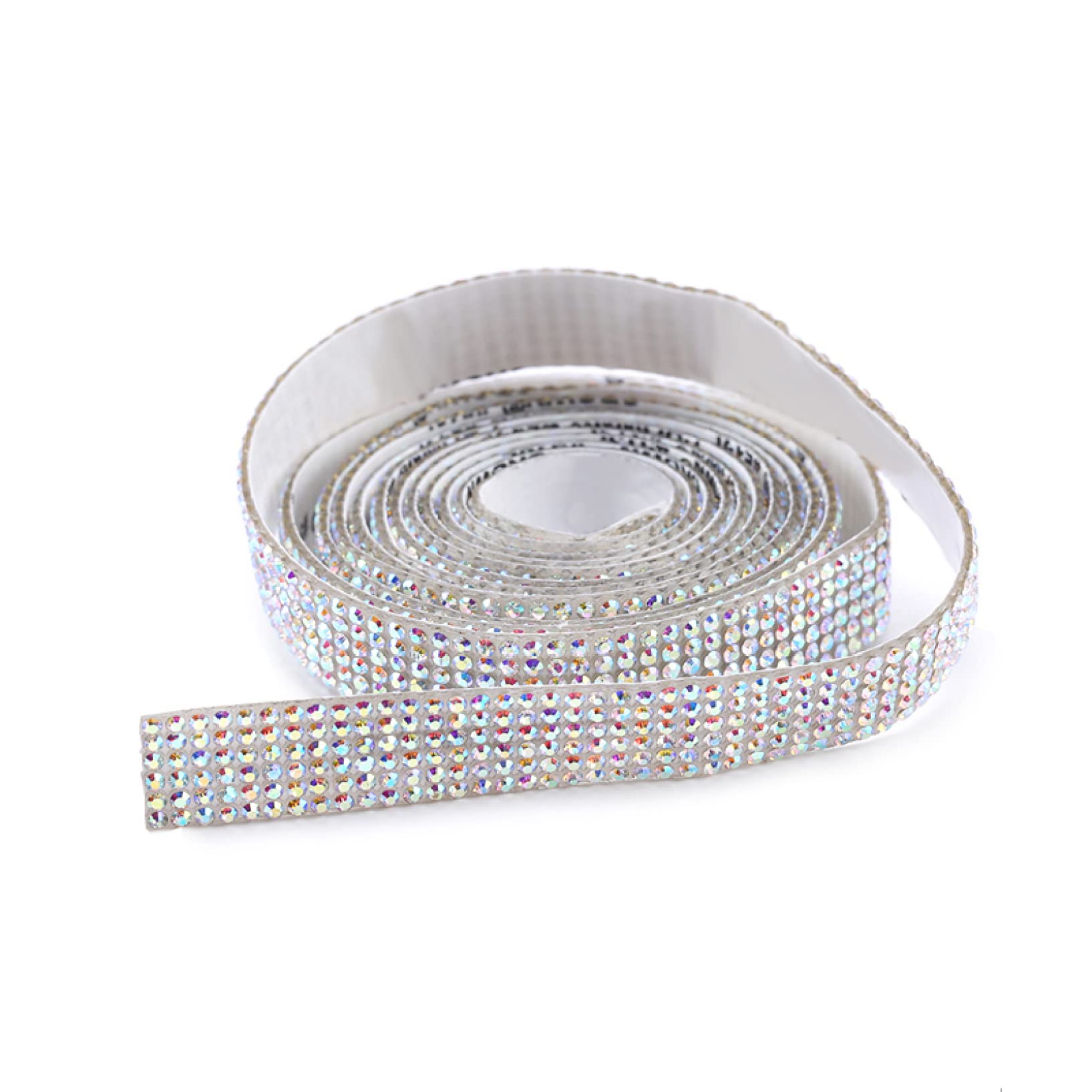 ACiyD 1 Yard Strasssteine Selbstklebend Glitter Kristallband Band Kette DIY Strassband Trim für Autotelefon Dekorationen (Color : 27mm Crystal Yellow, Size : 1 Yard) (14mm Crystal 2 1 Yard)
