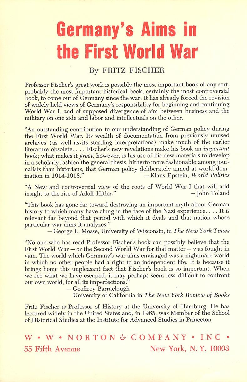 Best Historical Analysis - Germany's Aims in the First World War. (English and German Edition) Review