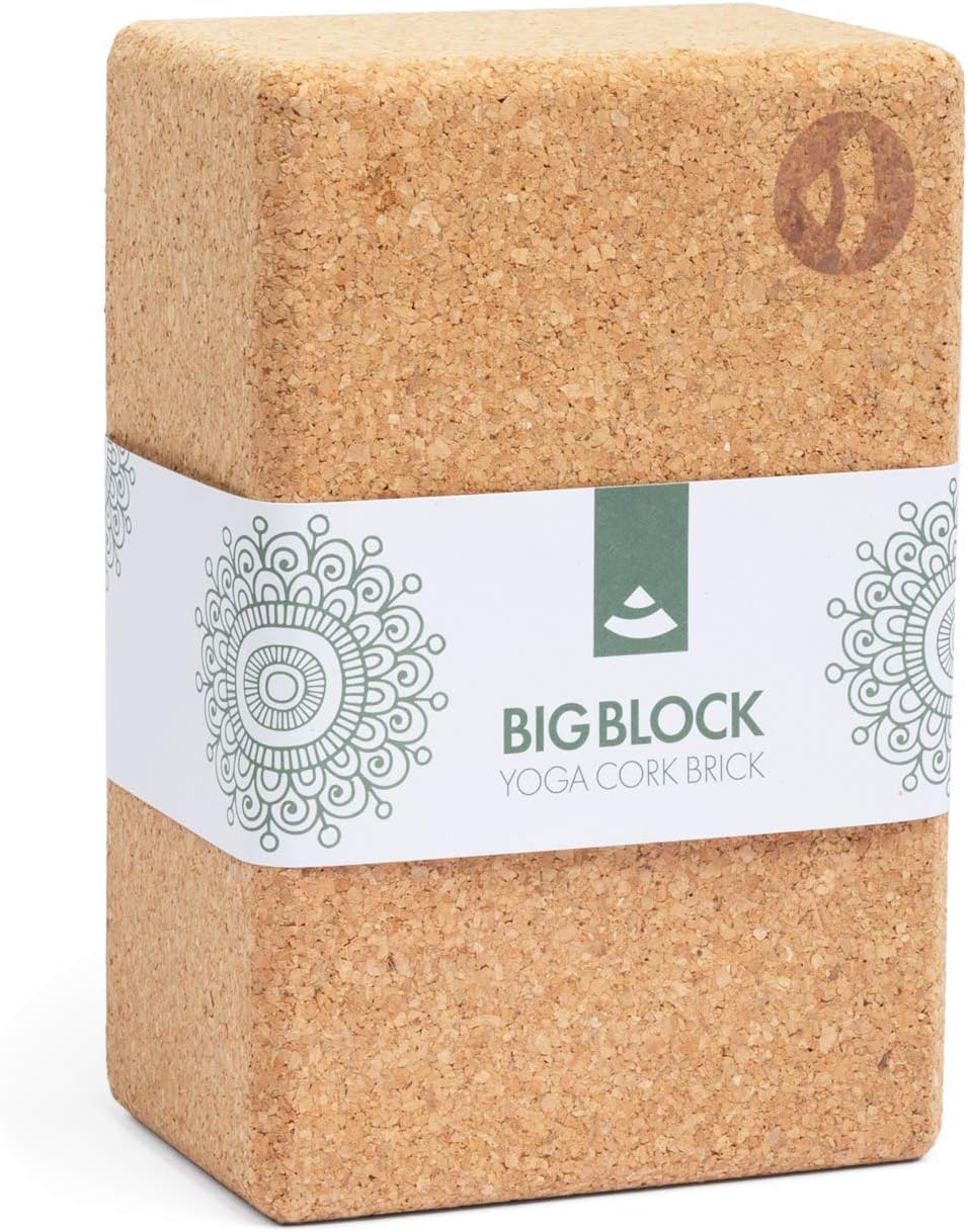 Bodhi Blocco da yoga in sughero | singolo e come set | 100% sughero naturale – Lotto universale per yoga | Ecologico e sostenibile | Strumento per le tue asana, stretching e rigenerazione