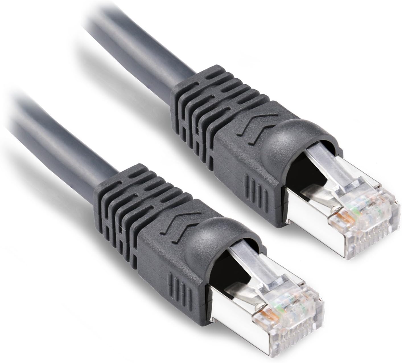 DbillionDaOutdoor Ethernet 300ft Cat6 Cable, Shielded Grounded UV Resistant Waterproof Buried-able Network Cord