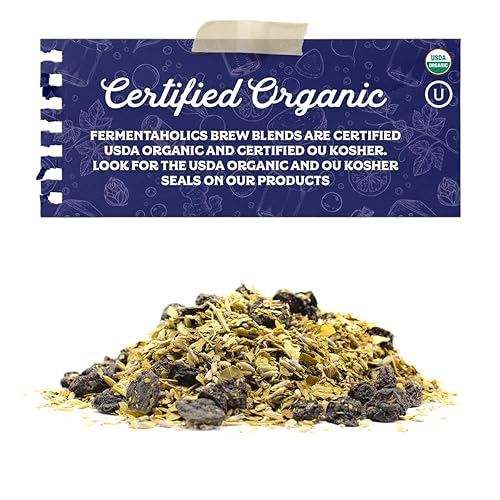 Miniatura 7 de Fermentaholics Mezclas de cerveza orgánica Indigo Daydream: aromatizante de fermentación secundaria para kombucha, kéfer de agua y otras bebidas