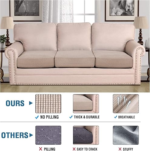 Vista 259 de Fundas de sofá modular, funda de cojín para sofá en forma de L, funda de cojín para sofá biplaza y ambos sofás seccionales izquierdo/derecho, Azul