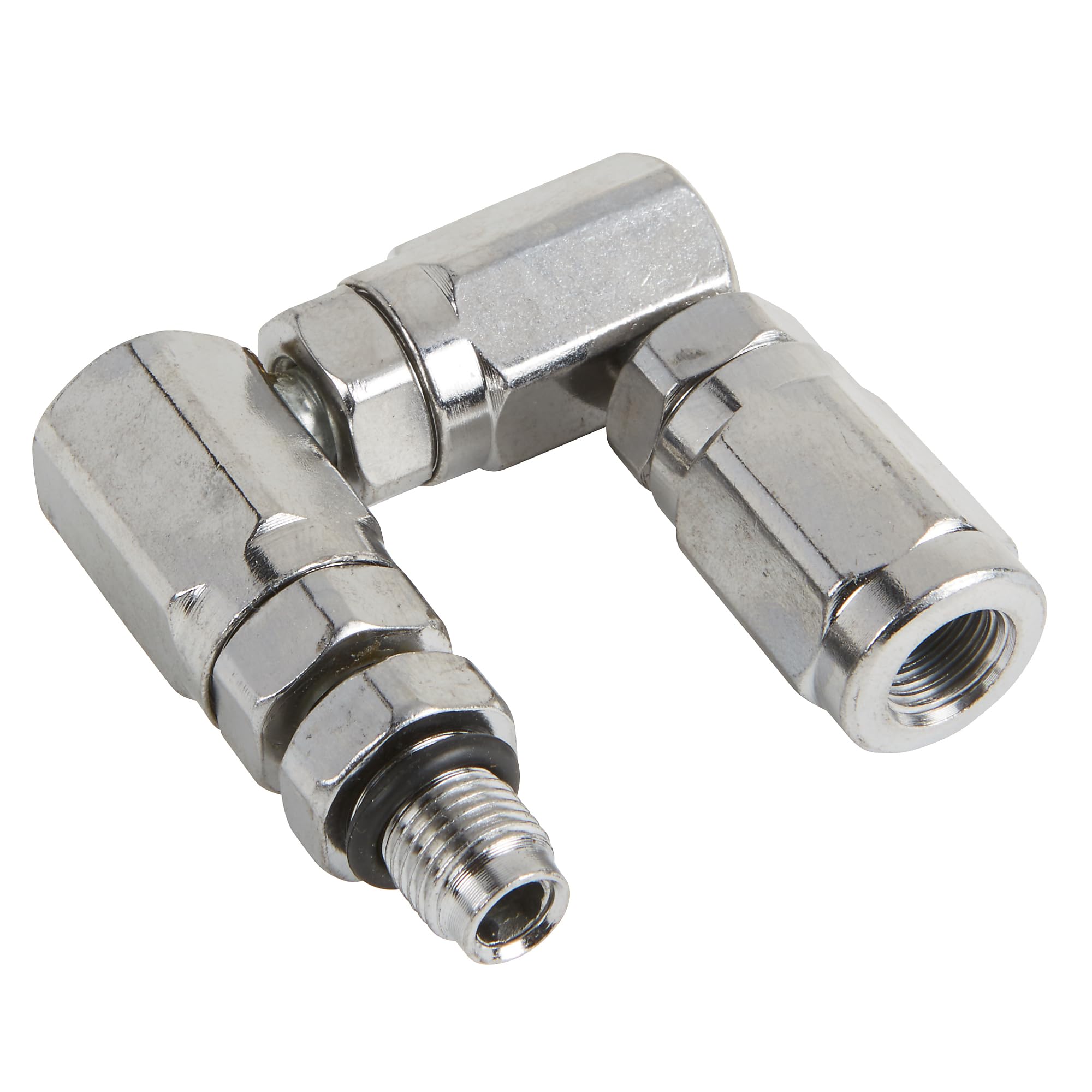 Strongway Grease Z-Swivel, 1/4in. NPT-M x 1/4in. NPT-F, 10,000 PSI