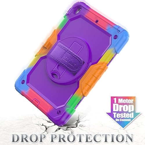 Miniatura 50 de SEYMAC stock Funda para iPad de 9ª, 8ª, 7ª generación de 10.2 pulgadas, a prueba de golpes, con protector de pantalla, portalápices