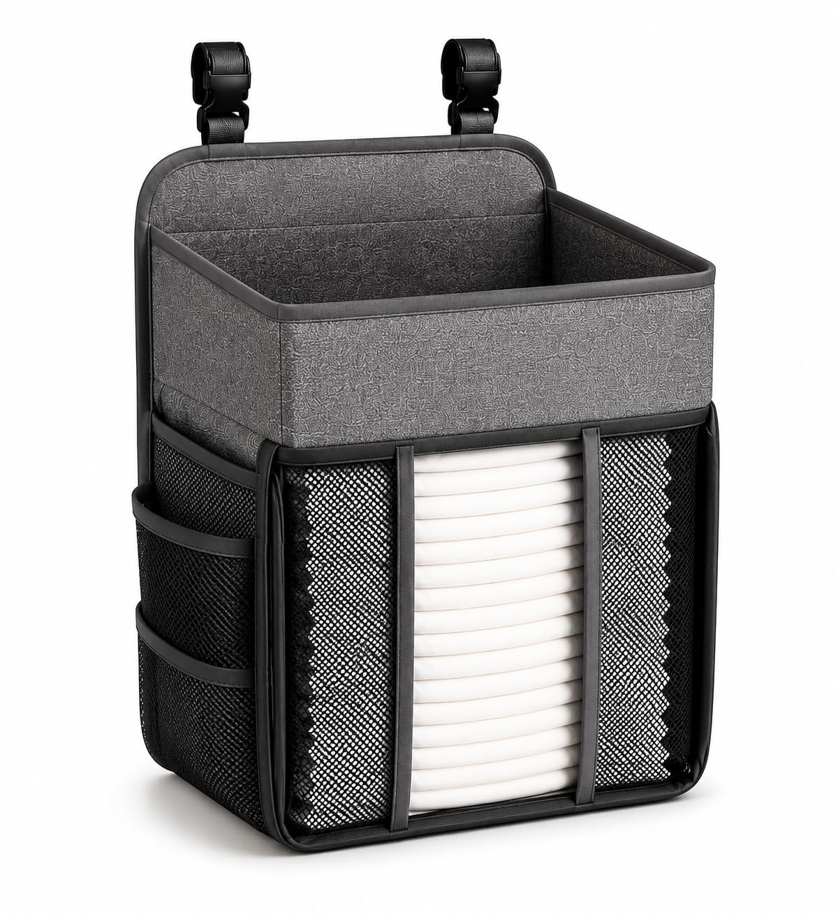 Altabebe AL1200 - Caja para pañales y artículos de aseo, color gris
