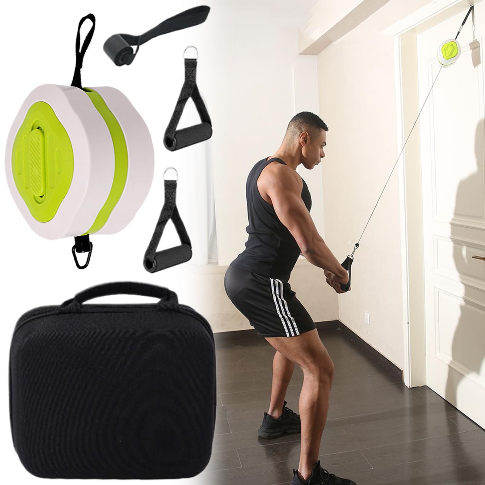 Fasce Di Resistenza Con Maniglie Fasce Elastiche Antiscivolo | Fitness per Tonificazione Muscolare di Torace Addominali Gambe con in Palestra Casa Yoga per Uomo e Donna