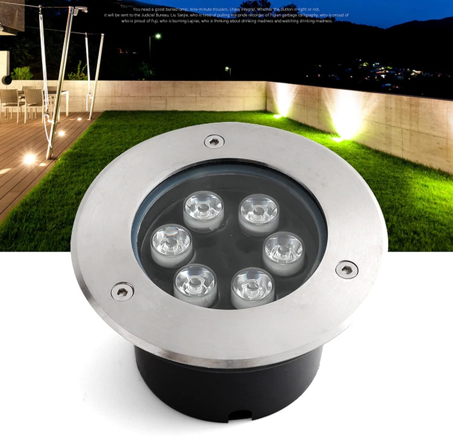 tyfuture Outdoor Recessed Ground Light Round Buried Lights AC85265V