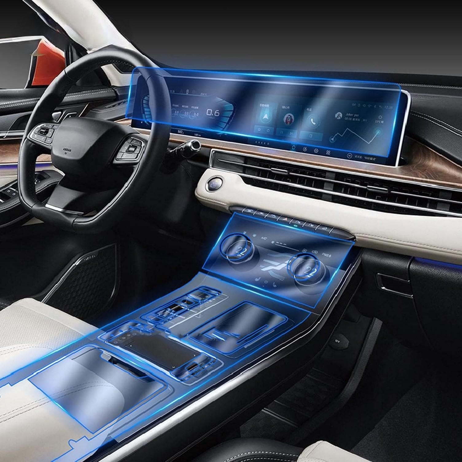 Film protecteur de console centrale pour vivre sereinement en Chery Exeed LX